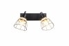 Lampa sufitowa plafon druciana metalowa czarna podwójna owalna boho uniwersalna industrialna minimalistyczna regulowana JEROME R86232032 Rl